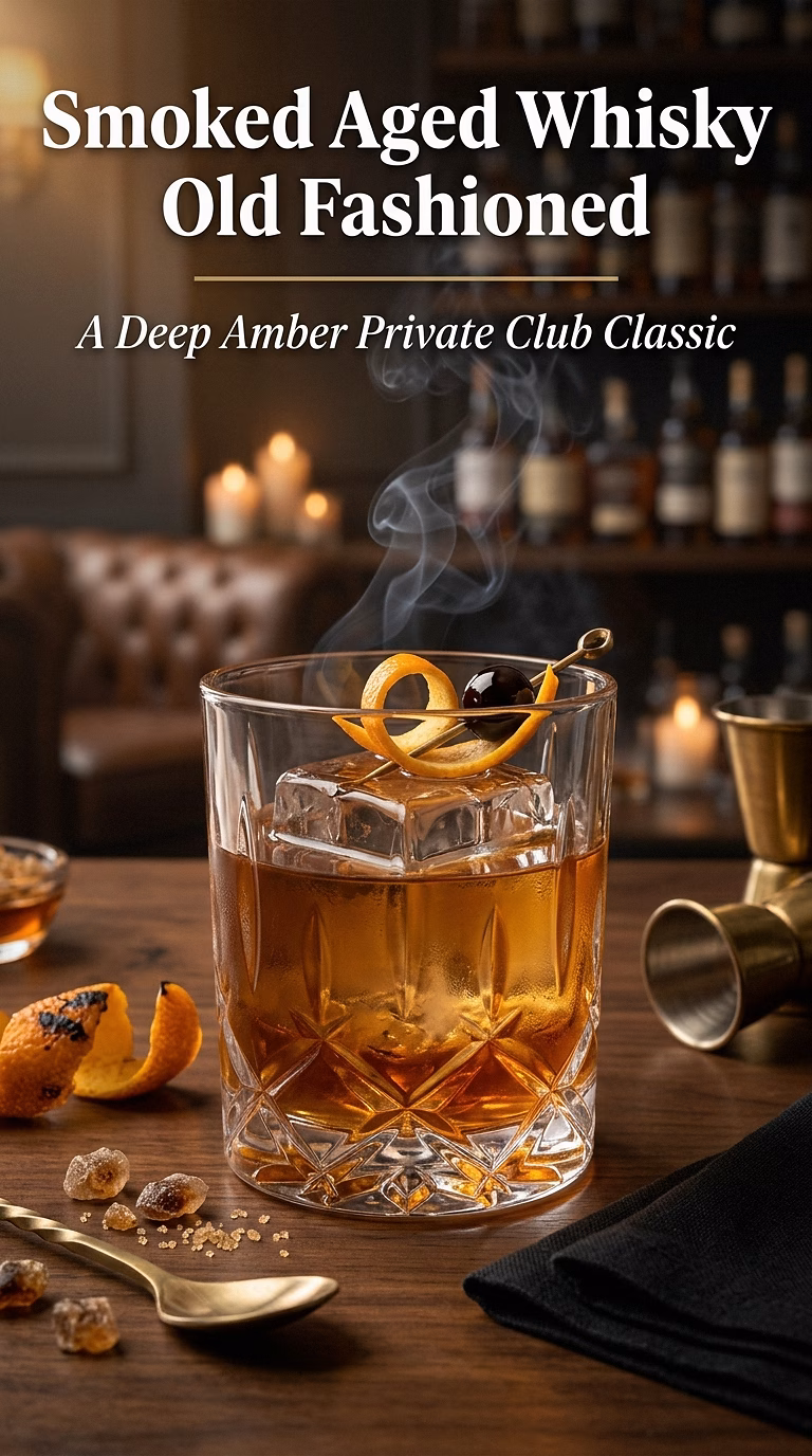 Smoked Aged Whisky Old Fashioned