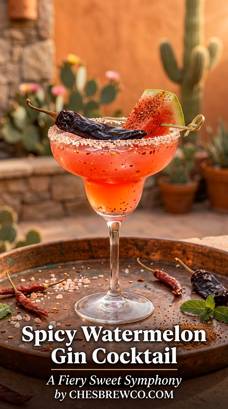 Spicy Watermelon Gin Cocktail