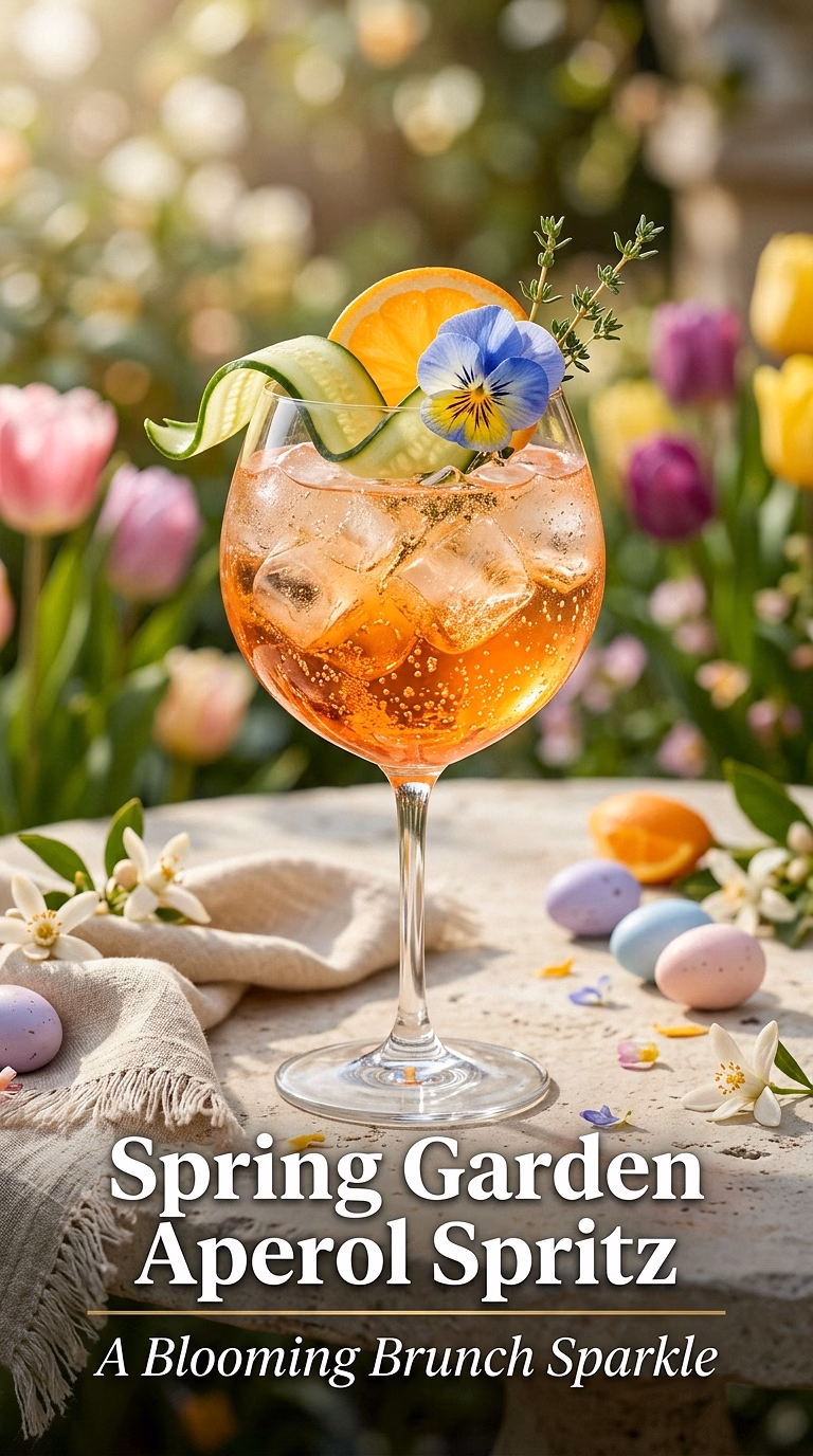 Spring Garden Aperol Spritz