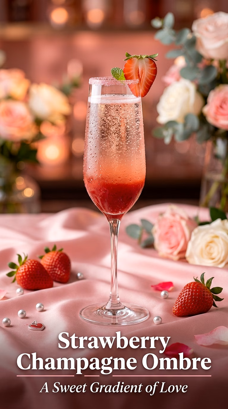 Strawberry Champagne Ombre