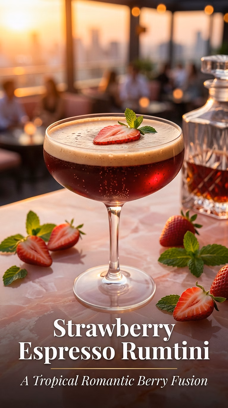 Strawberry Espresso Rumtini