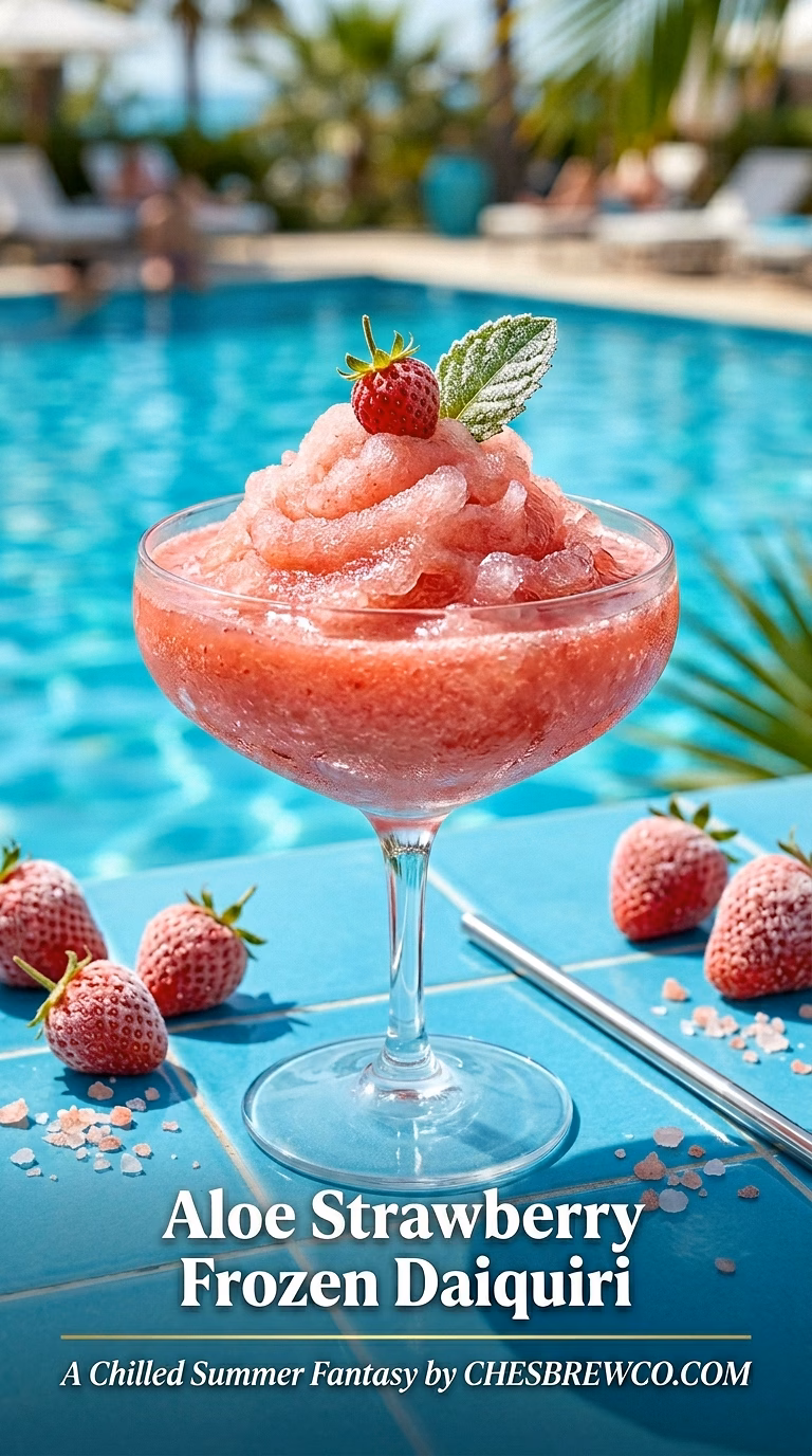 Aloe Strawberry Frozen Daiquiri