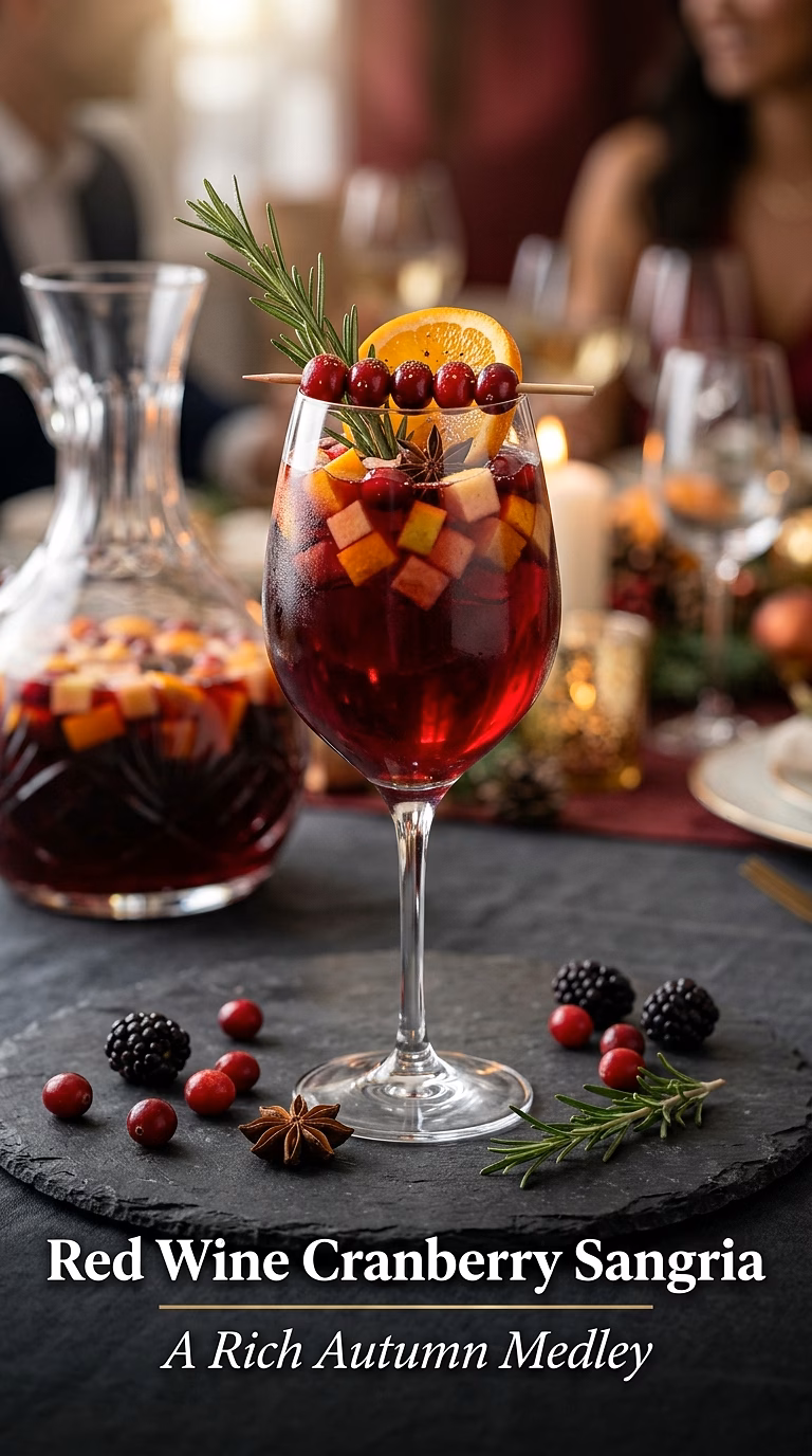 Autumn Red Wine Cranberry Sangria