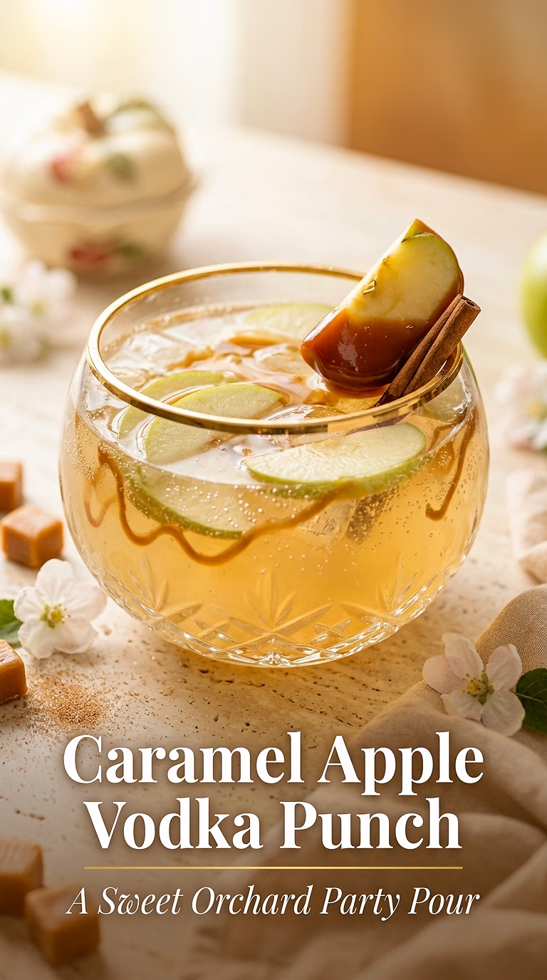 Caramel Apple Vodka Punch