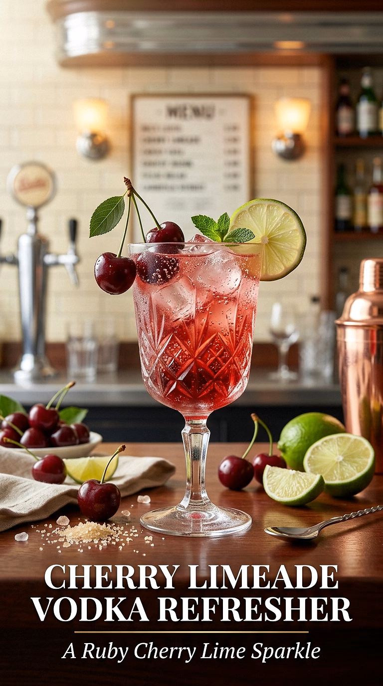Cherry Limeade Vodka Refresher