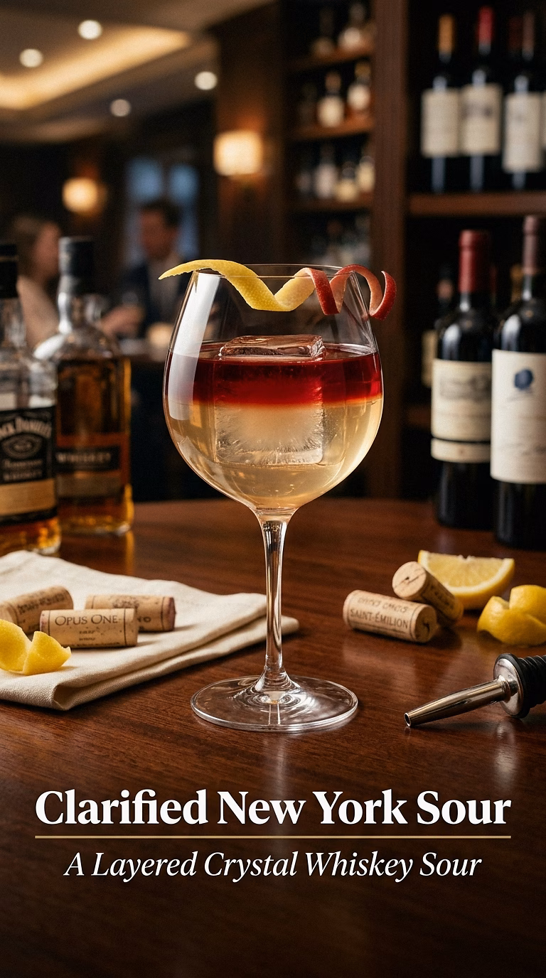 Clarified New York Sour