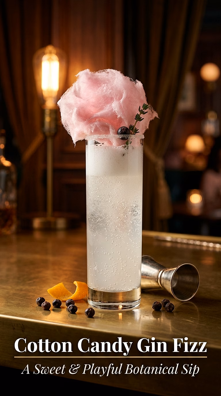 Cotton Candy Gin Fizz