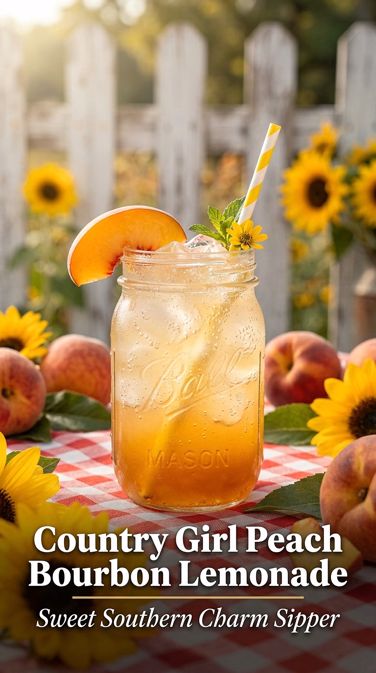 Country Girl Peach Bourbon Lemonade