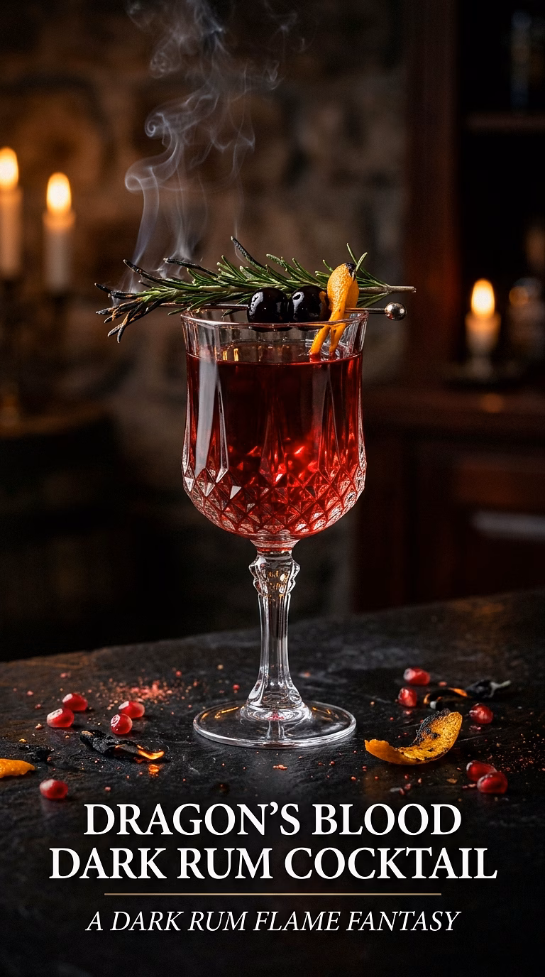 Dragon's Blood Dark Rum Cocktail