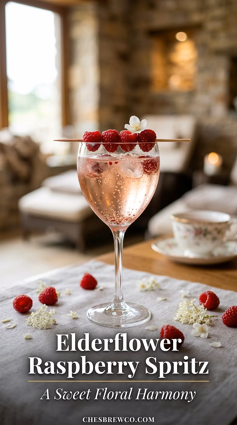 Elderflower Raspberry Prosecco Spritz