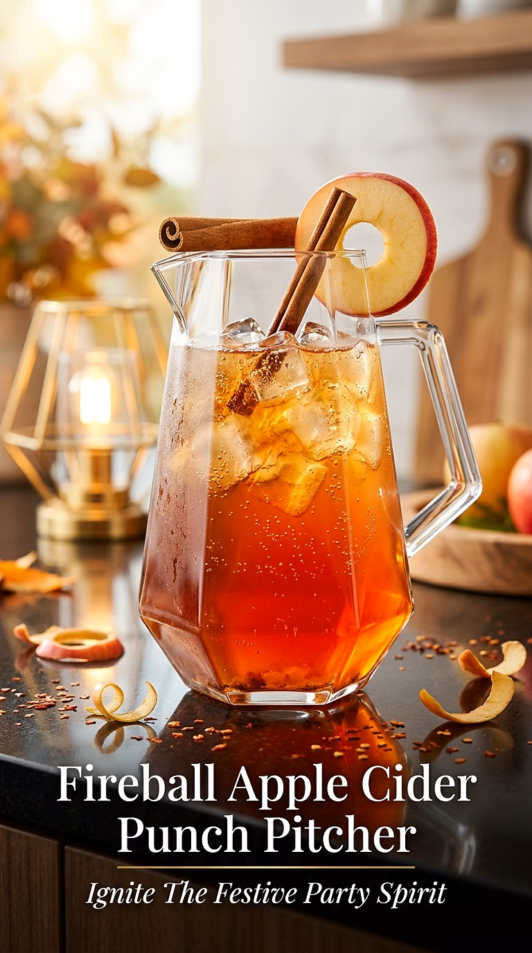 Fireball Apple Cider Punch Pitcher
