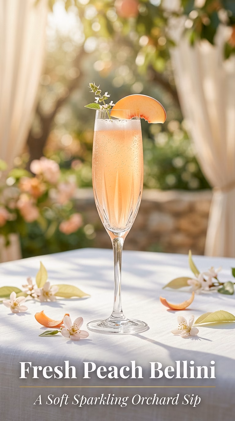 Fresh Peach Bellini