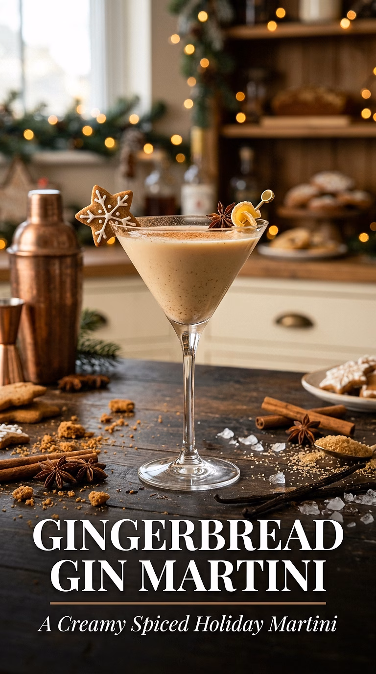 Gingerbread Gin Martini