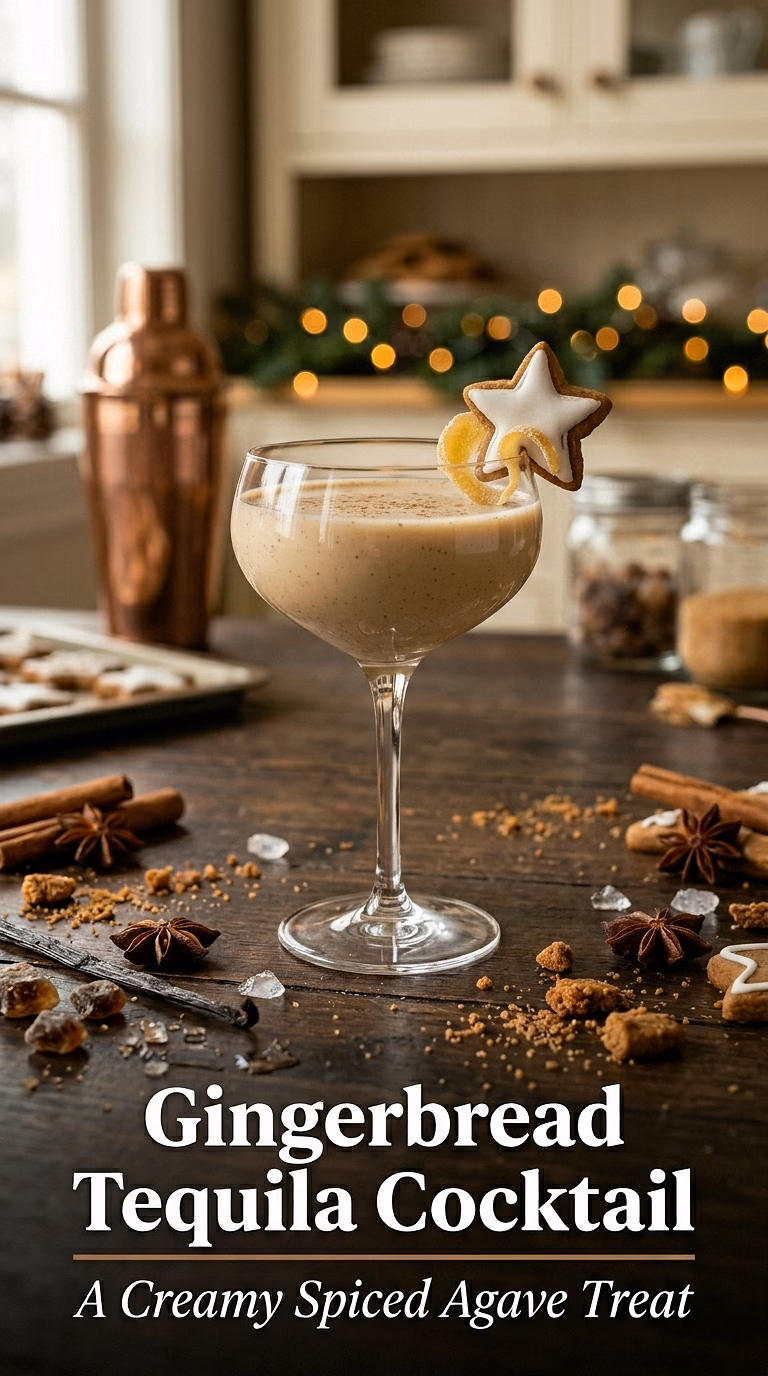 Gingerbread Tequila Cocktail