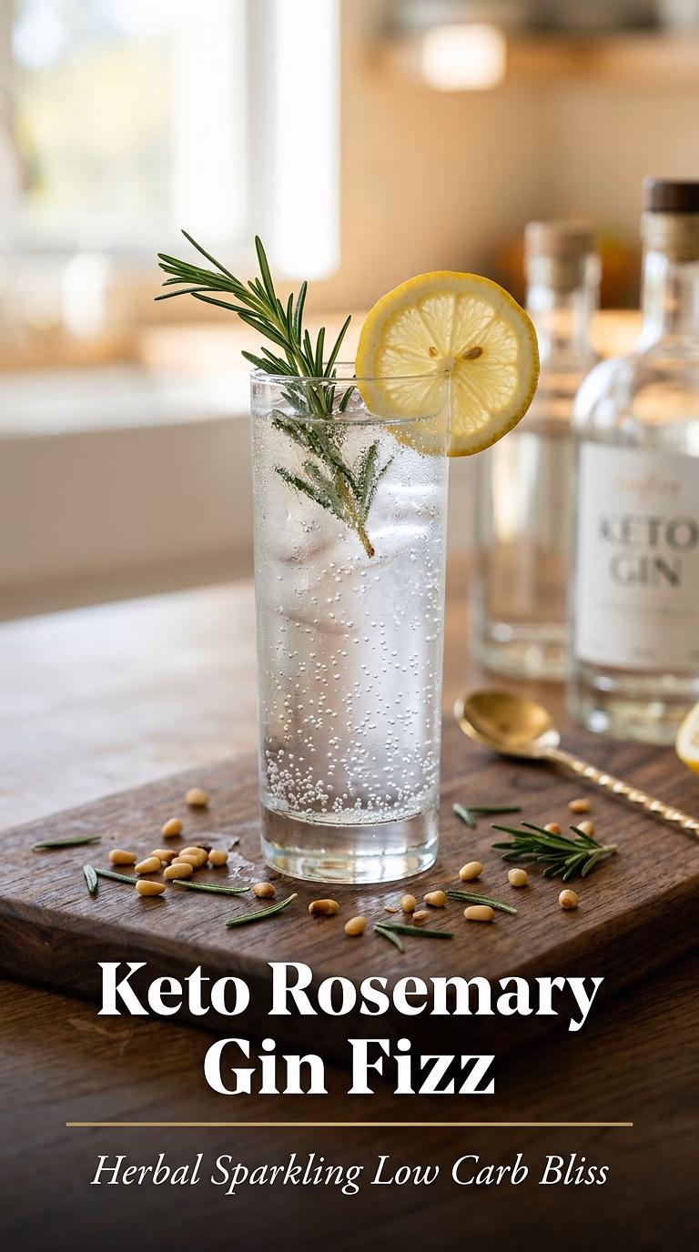 Keto Rosemary Gin Fizz