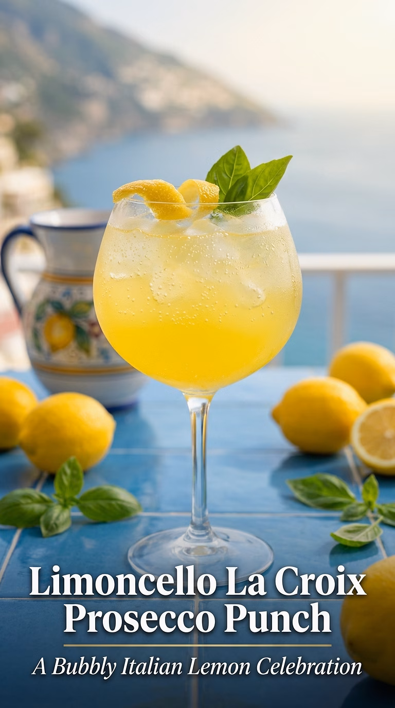 Limoncello La Croix Prosecco Punch