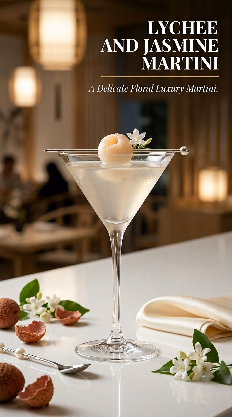 Lychee and Jasmine Martini