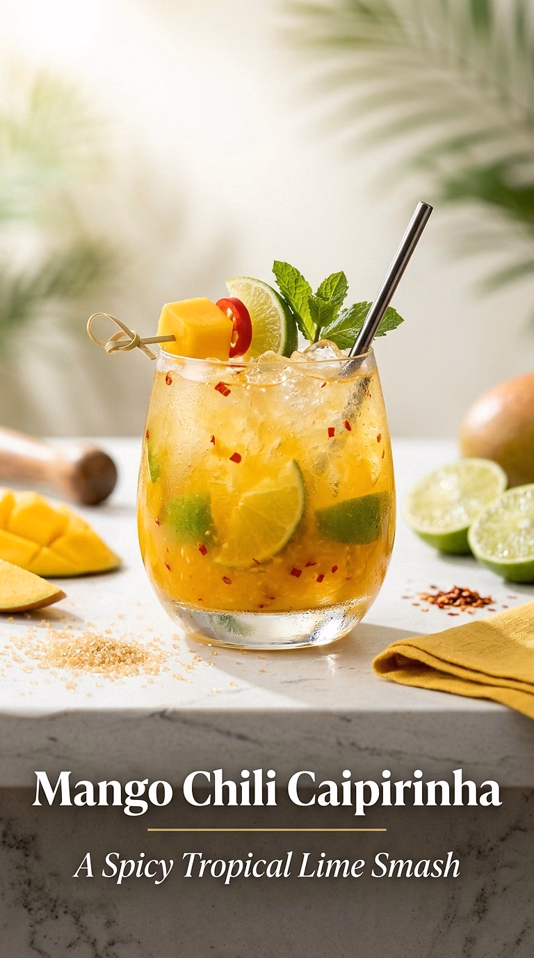 Mango Chili Caipirinha