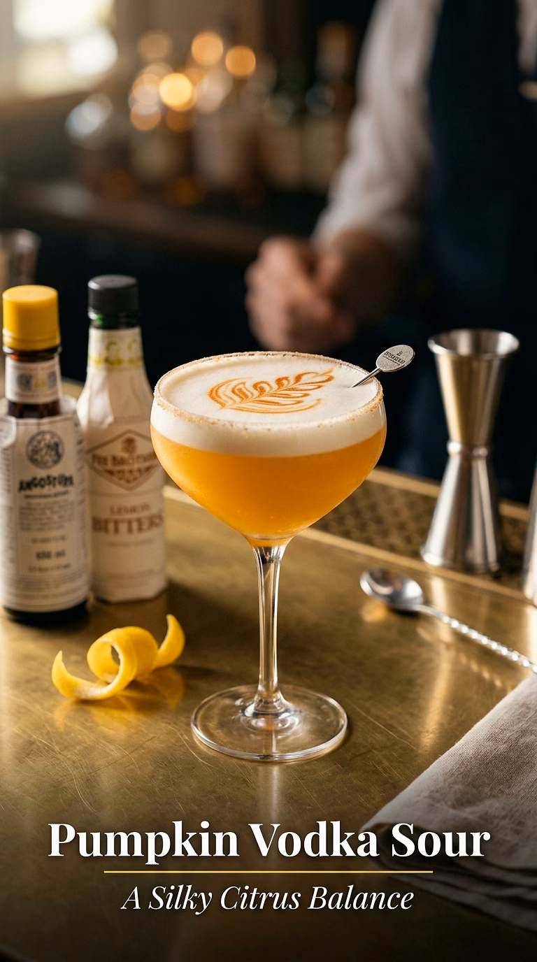 Pumpkin Vodka Sour