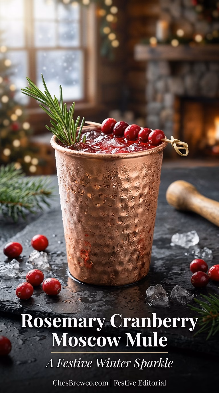 Rosemary Cranberry Moscow Mule