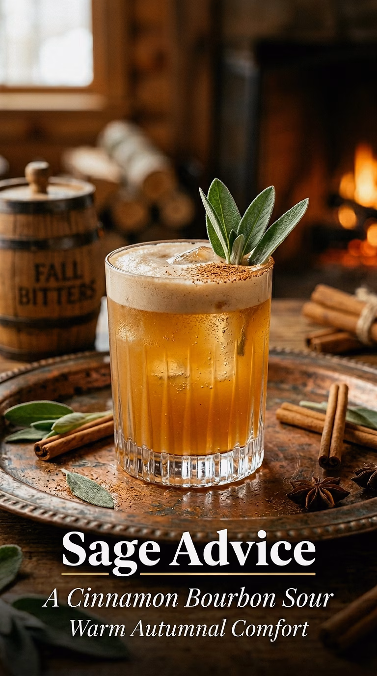 Sage Advice (Cinnamon Bourbon Sour)