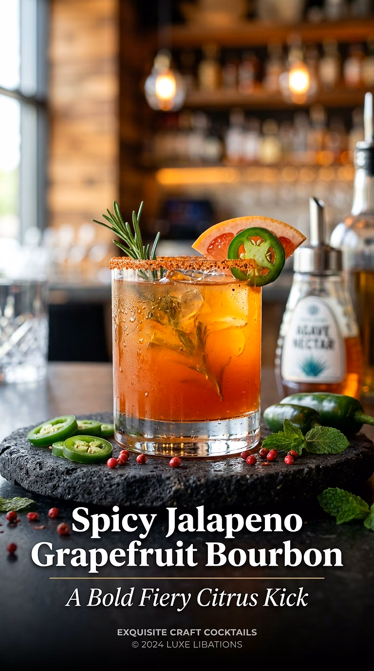 Spicy Jalapeno Grapefruit Bourbon