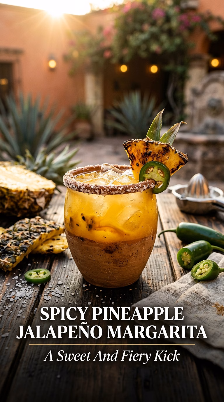 Spicy Pineapple Jalapeño Margarita