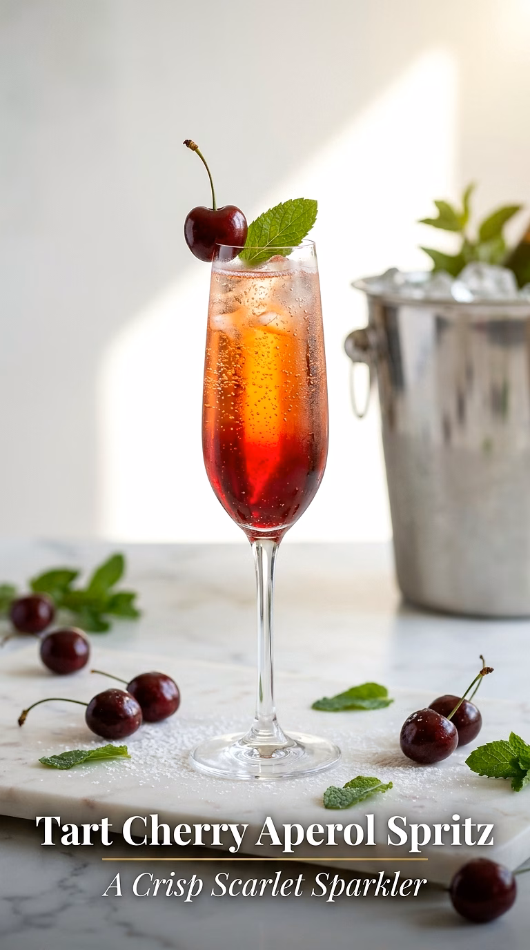 Tart Cherry Aperol Spritz