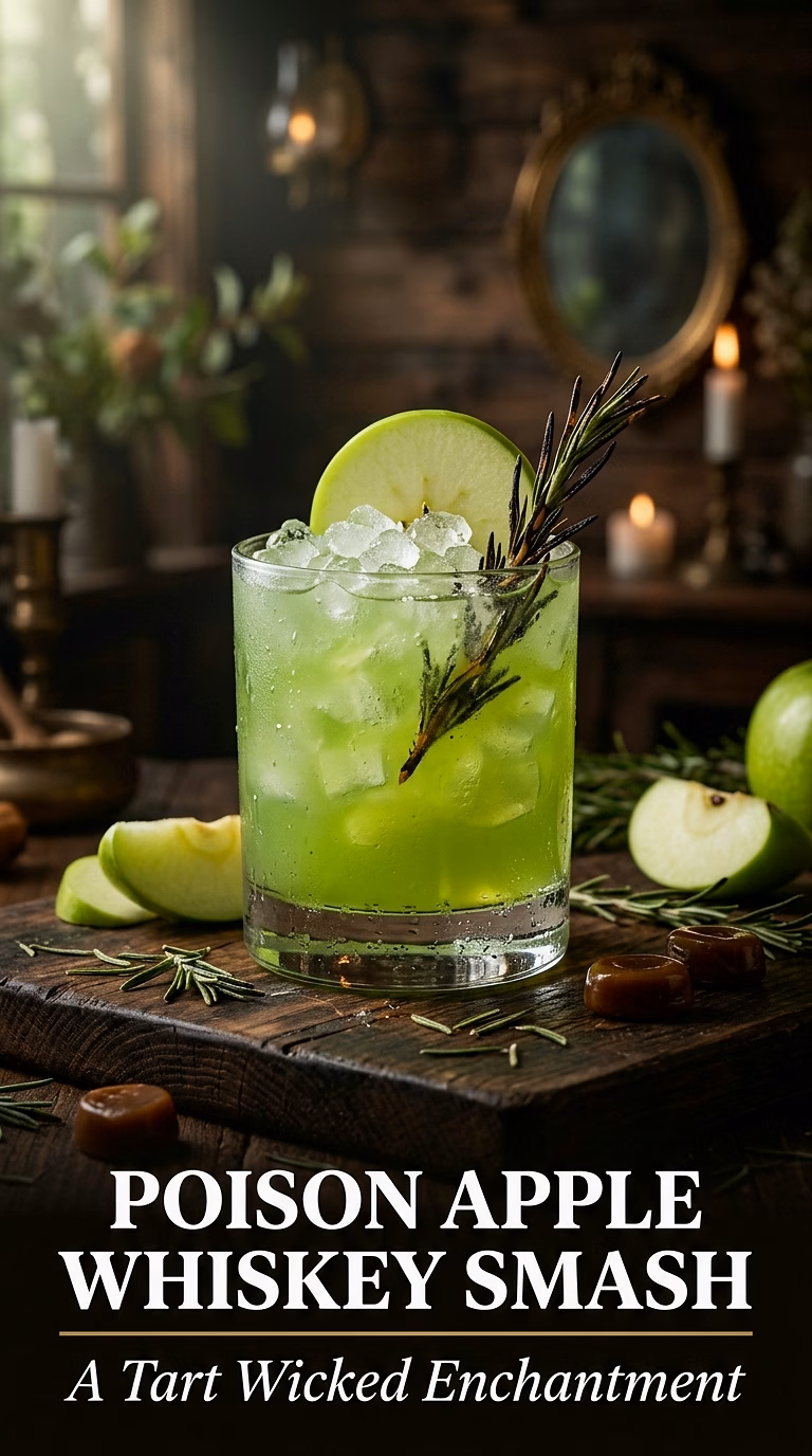 The Poison Apple Whiskey Smash