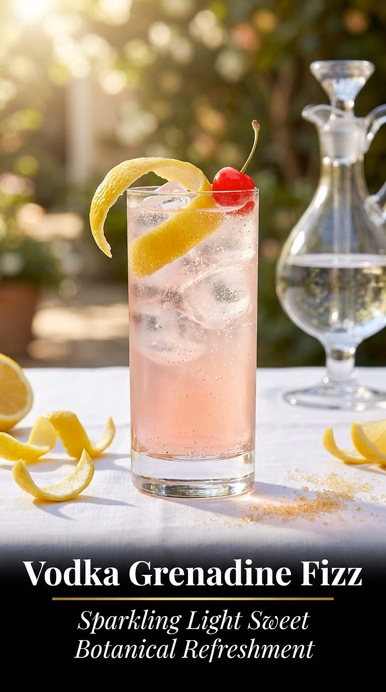 Vodka Grenadine Fizz