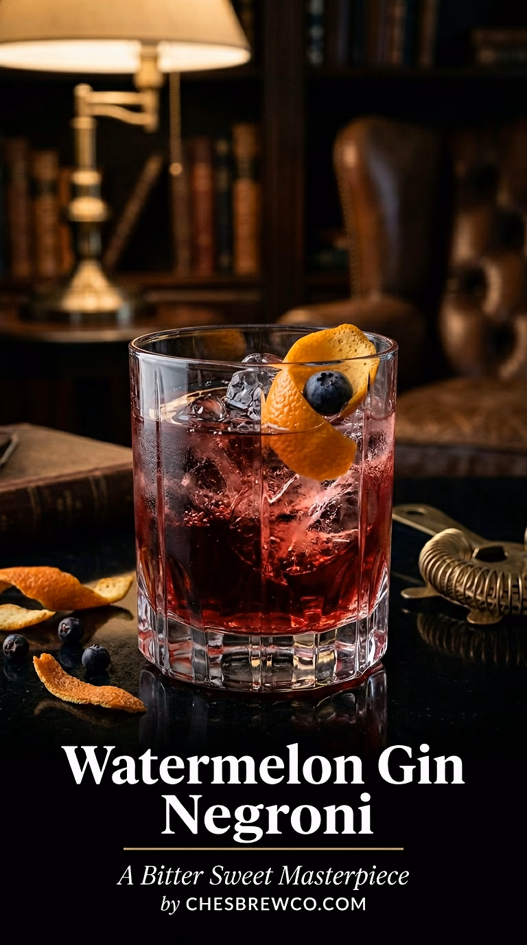 Watermelon Gin Negroni