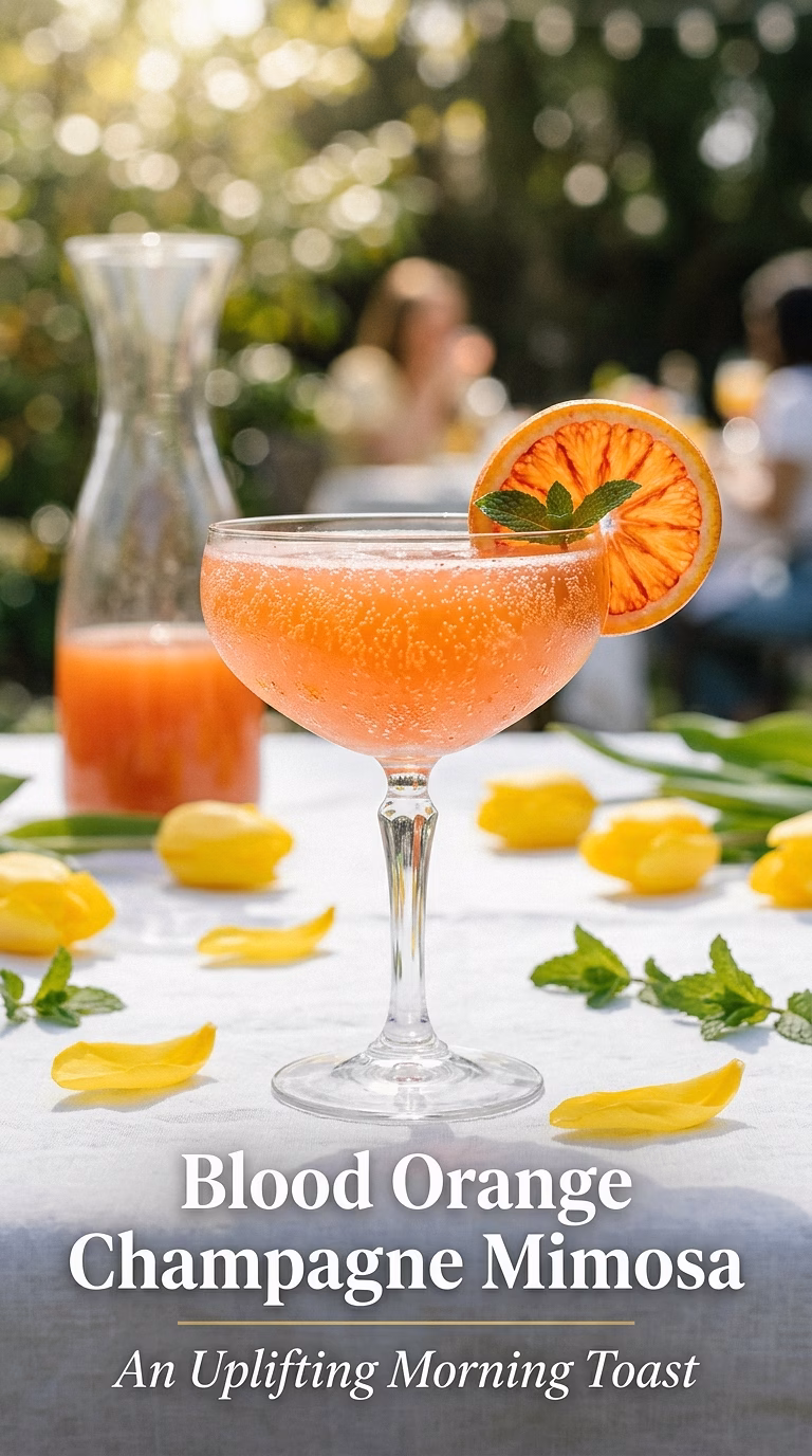 Blood Orange Champagne Mimosa