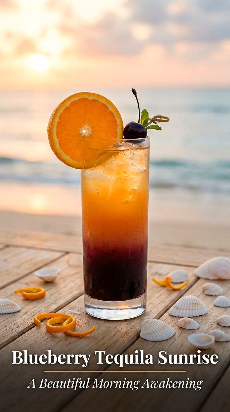Blueberry Tequila Sunrise