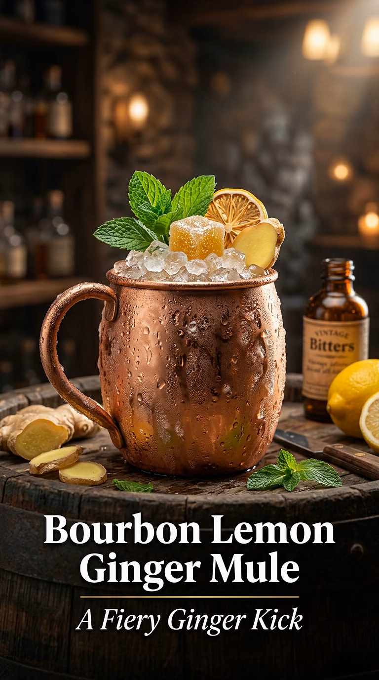 Bourbon Lemon Ginger Mule