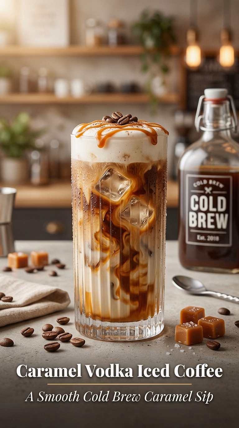 Caramel Vodka Iced Coffee