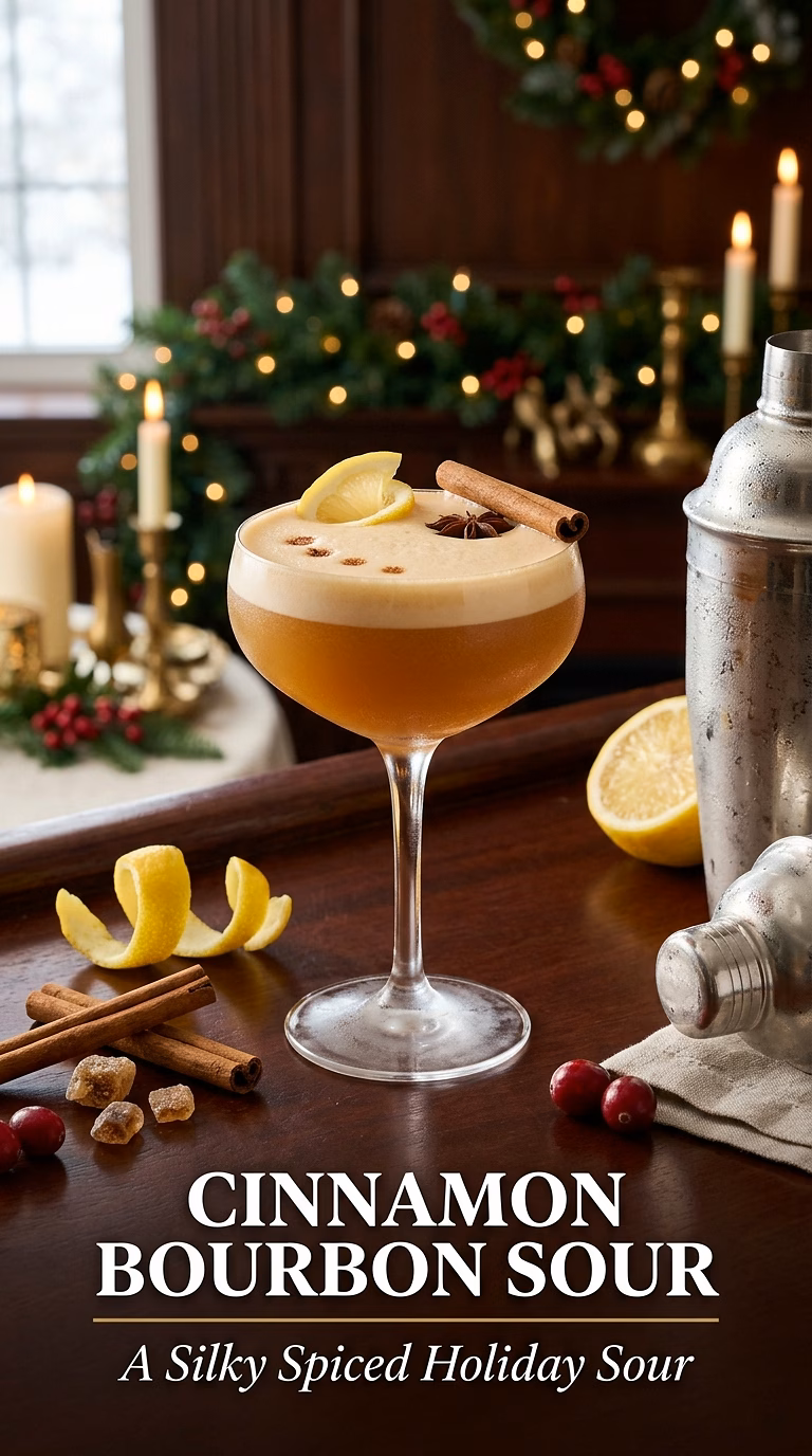 Cinnamon Bourbon Sour