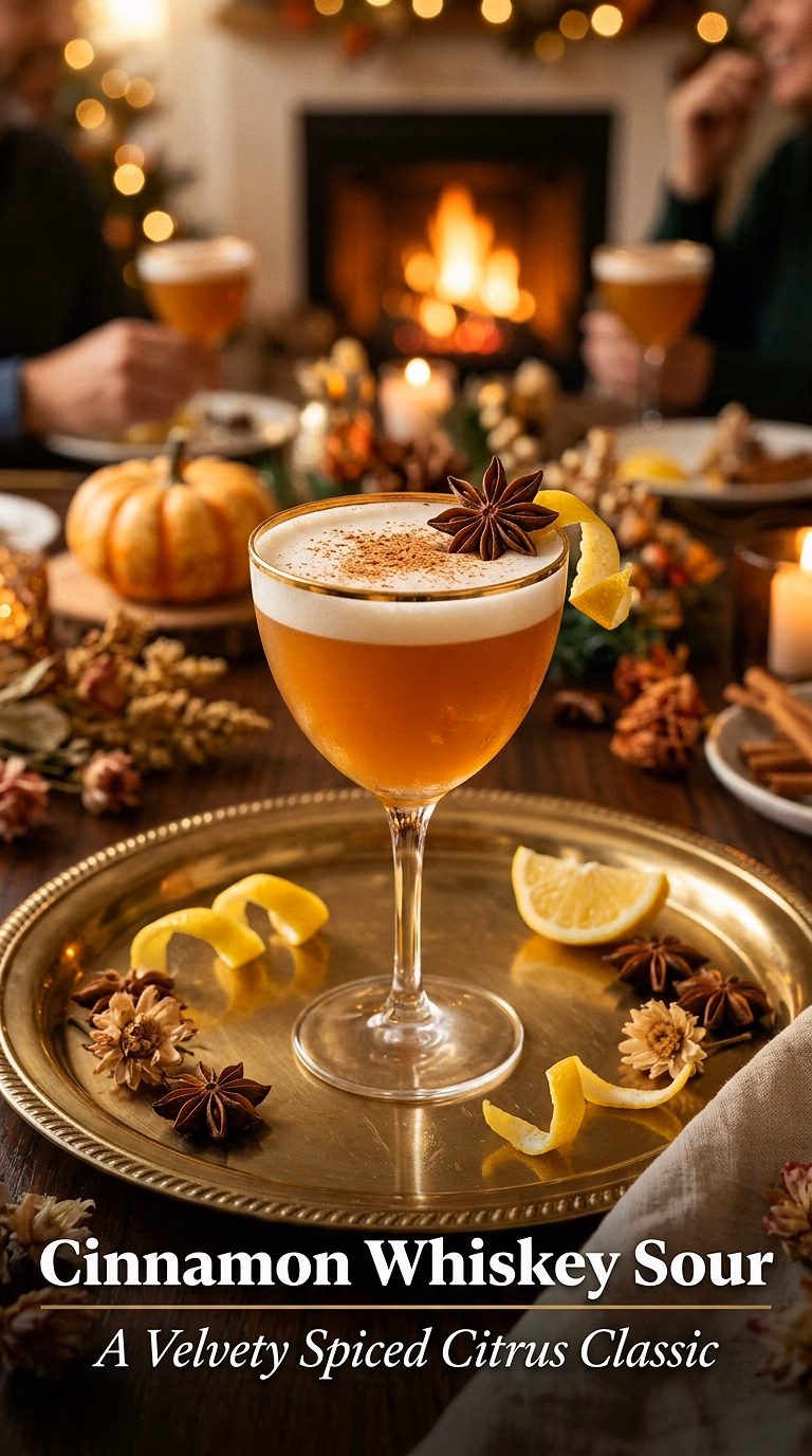 Cinnamon Whiskey Sour