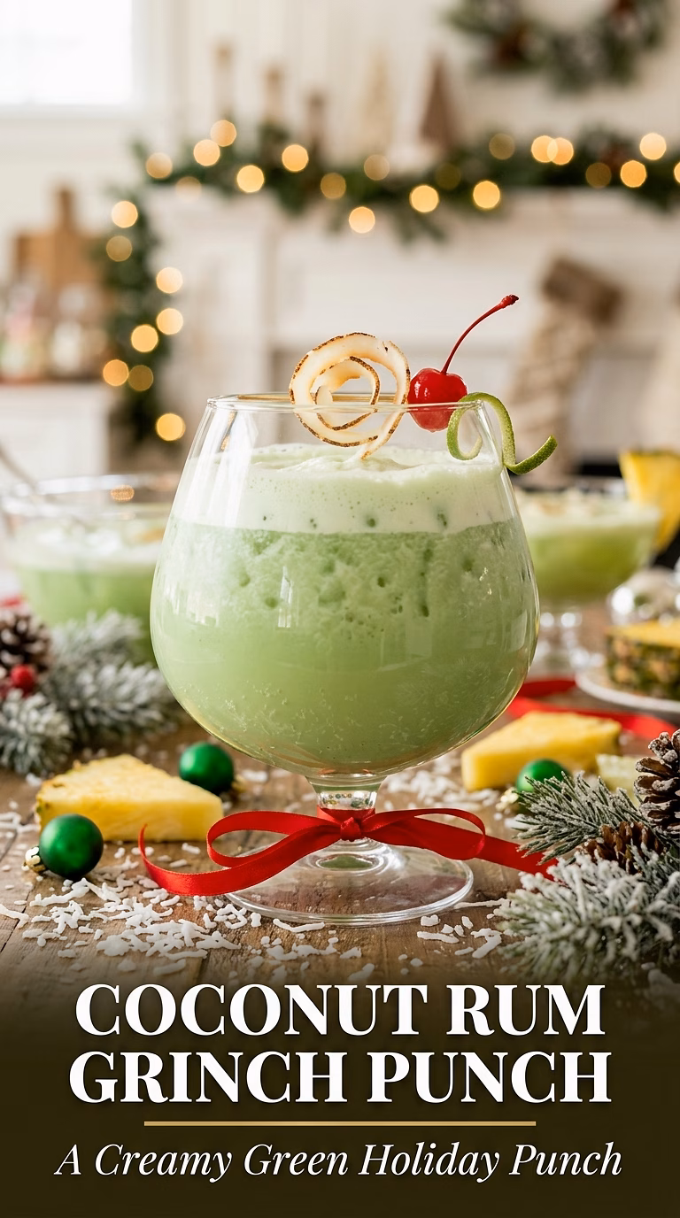 Coconut Rum Grinch Punch