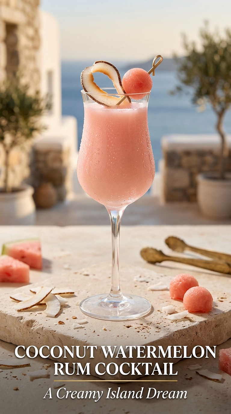 Coconut Watermelon Rum Cocktail