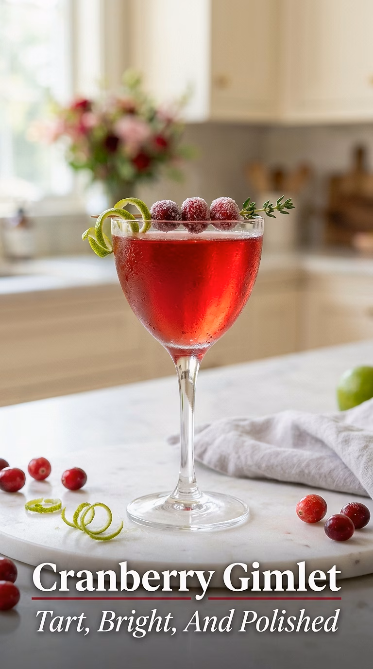 Cranberry Gimlet