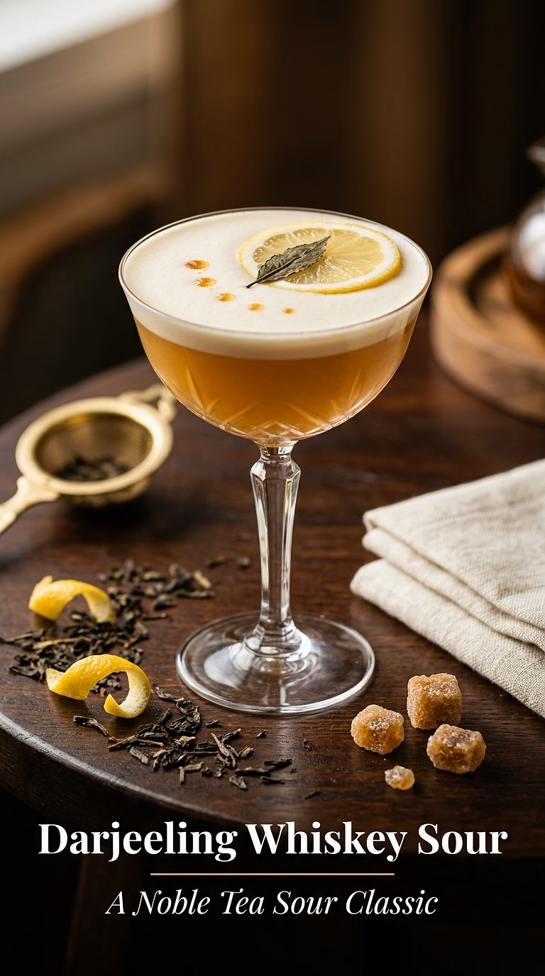 Darjeeling Whiskey Sour