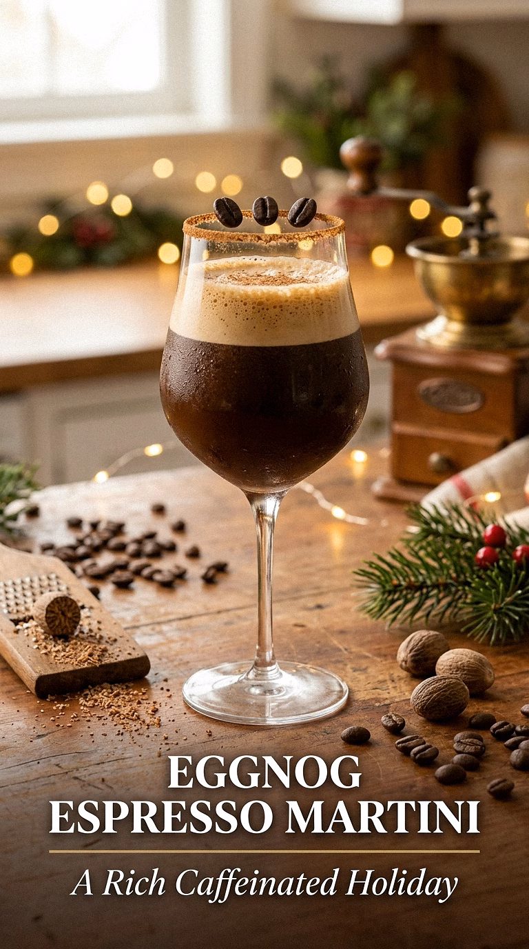 Eggnog Espresso Martini