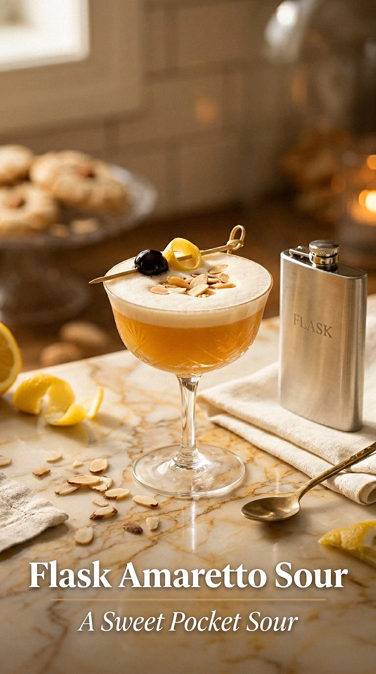 Flask Amaretto Sour