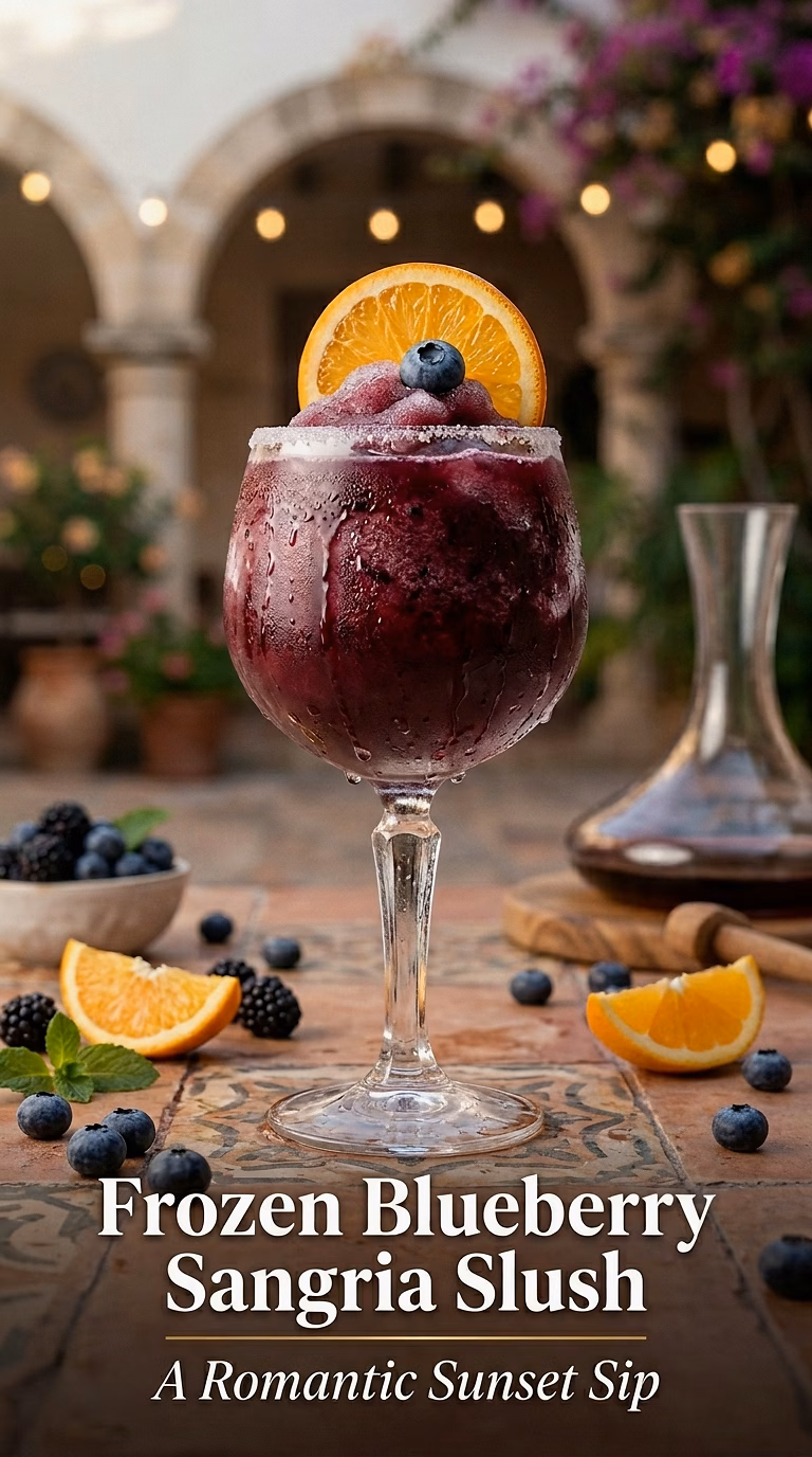 Frozen Blueberry Sangria Slush