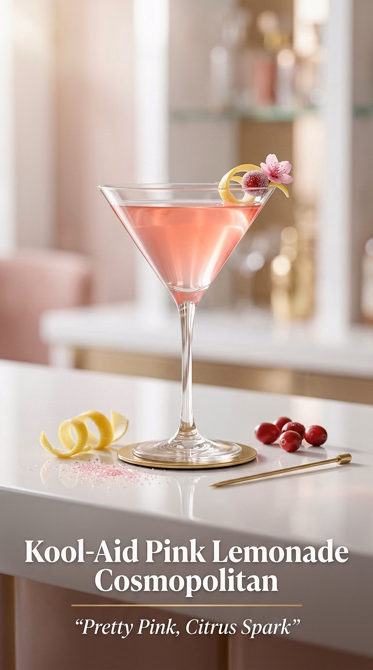 Kool-Aid Pink Lemonade Cosmopolitan