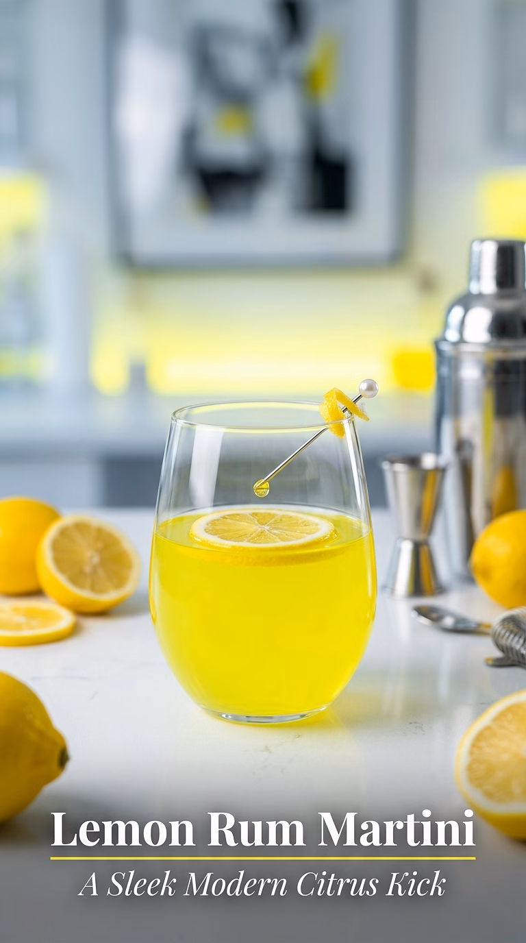 Lemon Rum Martini