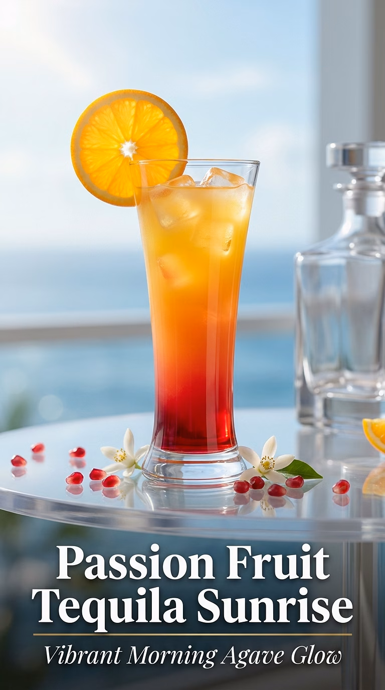Passion Fruit Tequila Sunrise