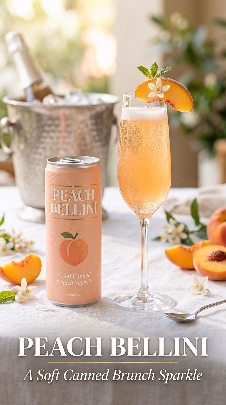 Peach Bellini Canned Cocktail