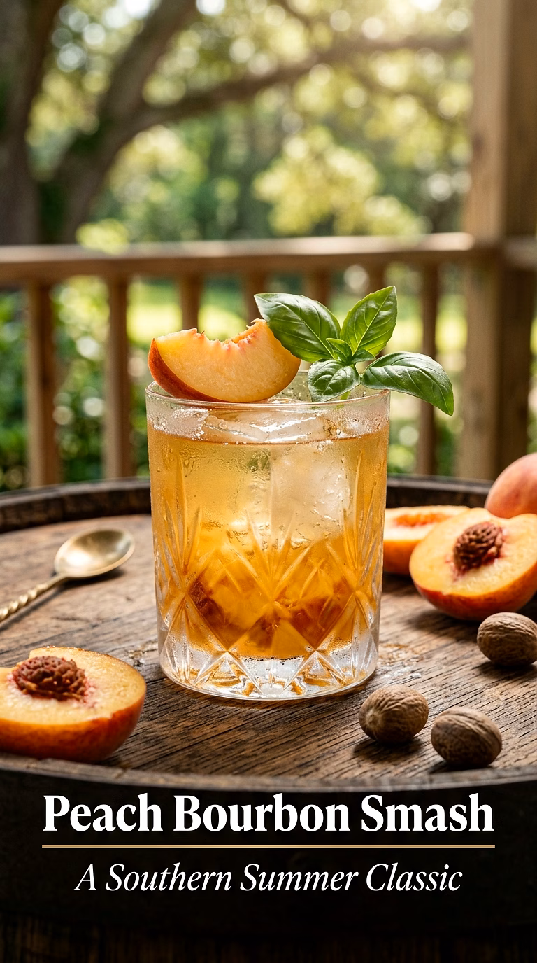 Peach Bourbon Smash
