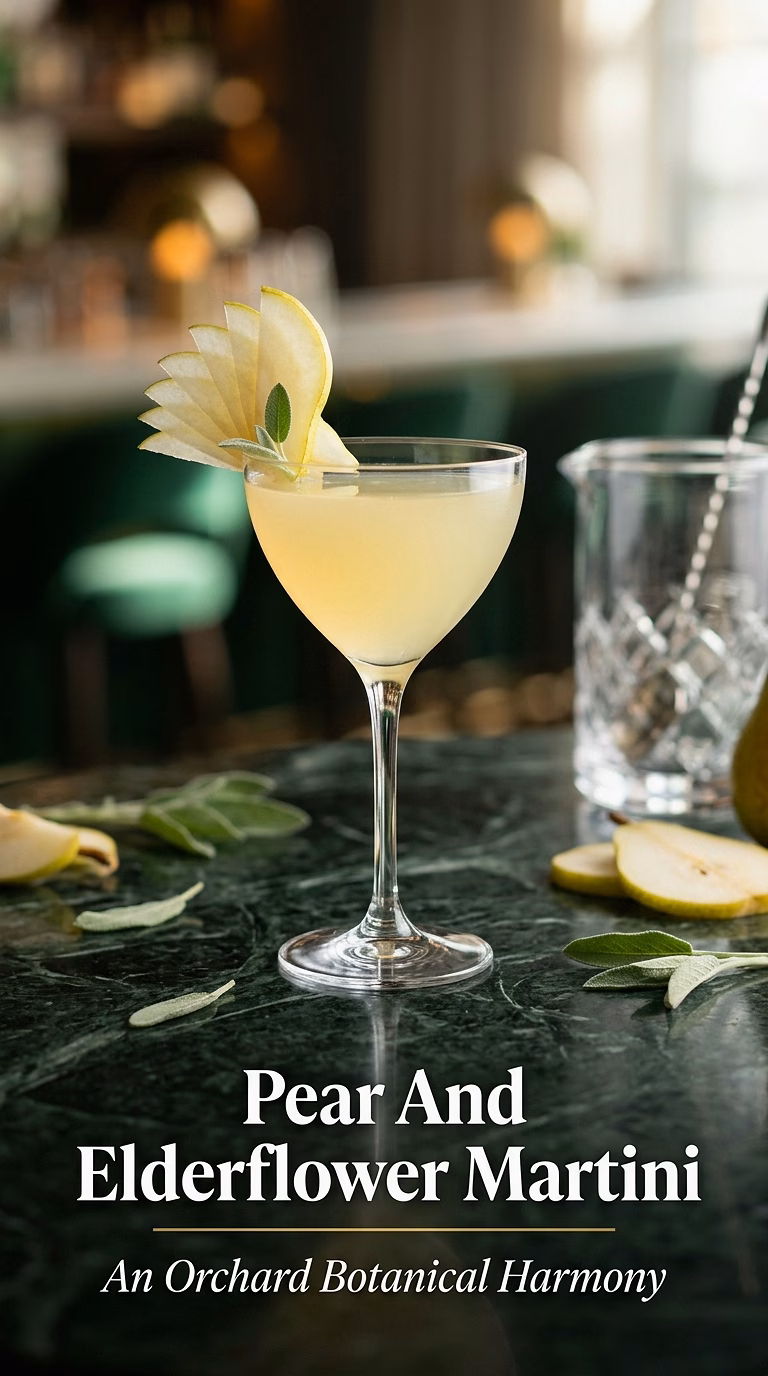 Pear And Elderflower Martini